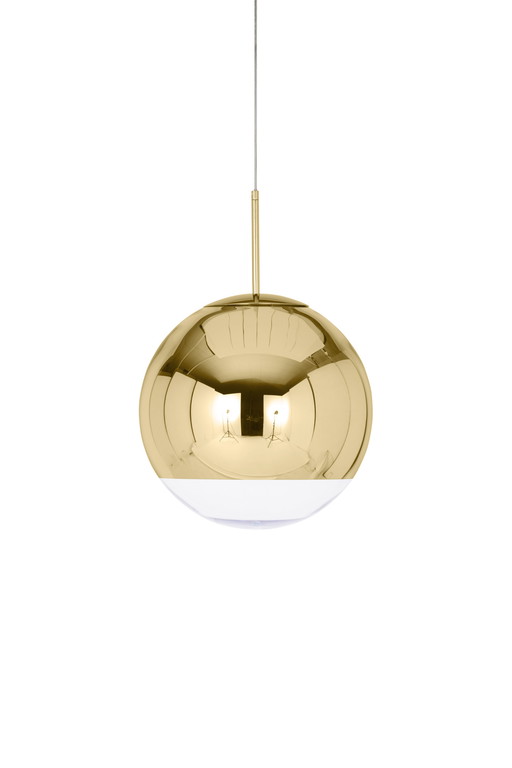 Tom Dixon Mirror Ball Anhänger Gold 25cm | Neu im Karton