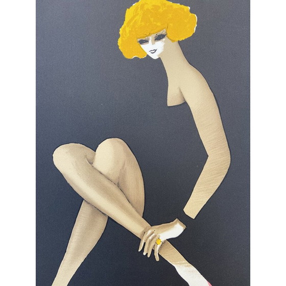 Image 1 of Klassische Lithografie von Bernard Villemot für Bally, 1982