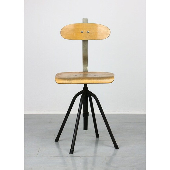 Image 1 of Vintage Industial-Drehstuhl 1950er Jahre