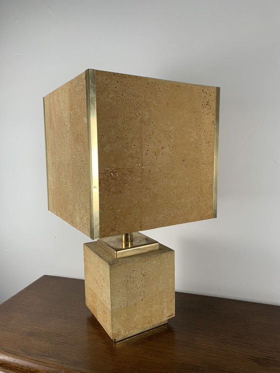 Image 1 of Tischlampe aus Kork, 1970S