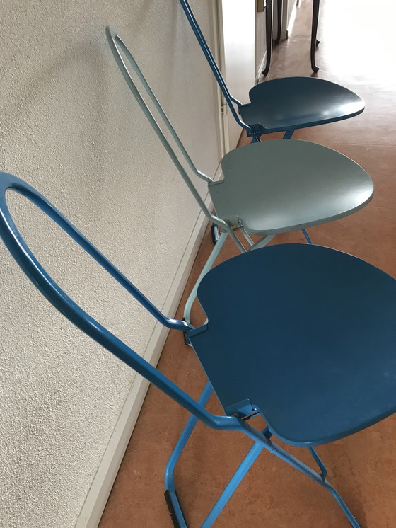 Image 1 of 3x Gastone Rinaldi Dafne Klappstuhl