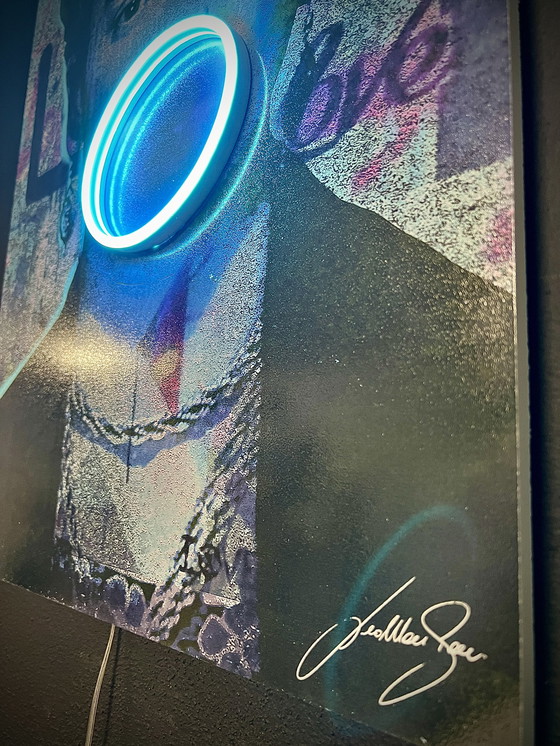 Image 1 of LedMansion Frida Kahlo Blau Bobble PopArt Kunst -LED-Lampe