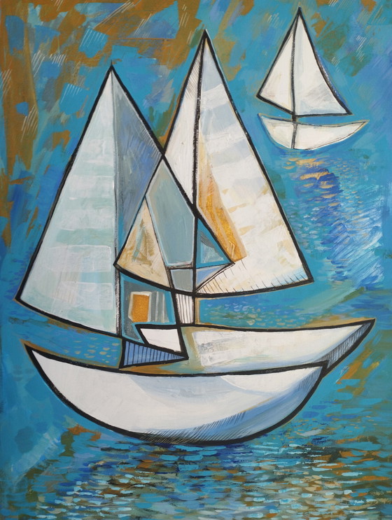 Image 1 of Natia Antadze " Segelbooten" 