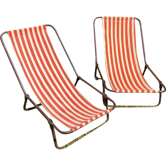 Image 1 of Tragbarer Liegestuhl Vintage, 1950-1960