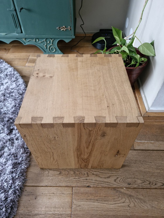 Image 1 of Vintage Beistelltisch Eiche massiv