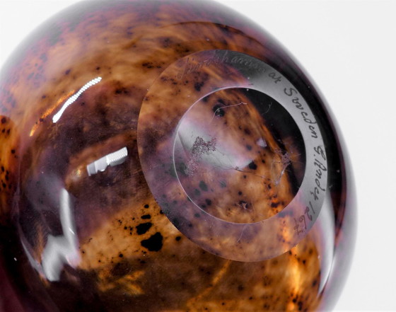 Image 1 of Gunnar Ander Vase Aus Geblasenem Glas 1960