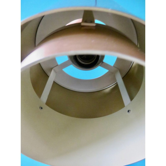 Image 1 of Vintage Doria 3-Licht Aluminium Pendelleuchte, Österreich 1960