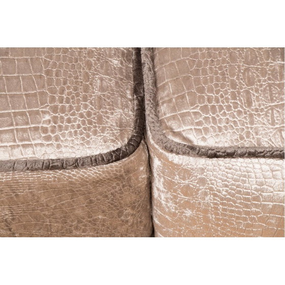 Image 1 of Vintage Sofa Silber Schlangenhaut Art deco