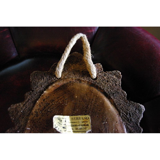 Image 1 of Cabochon-Spiegel von Georges Pelletier für La Roue Vallauris, 1950