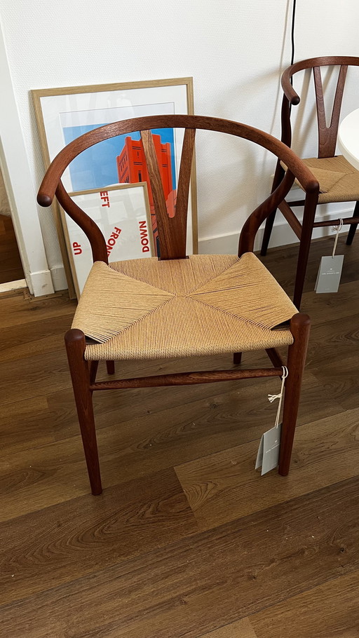 4X Carl Hansen Wishbone Stuhl Mahagoniholz