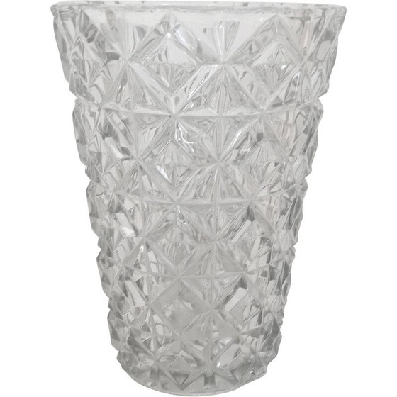 Image 1 of Vase aus Pressglas, 1960