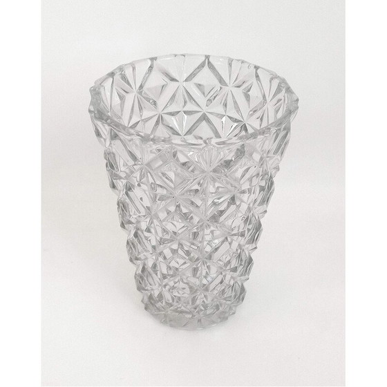 Image 1 of Vase aus Pressglas, 1960