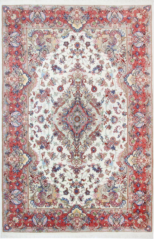Original Handgeknüpfter Perserteppich Tabriz 300 X 200 Cm Neu , Unbenutzt