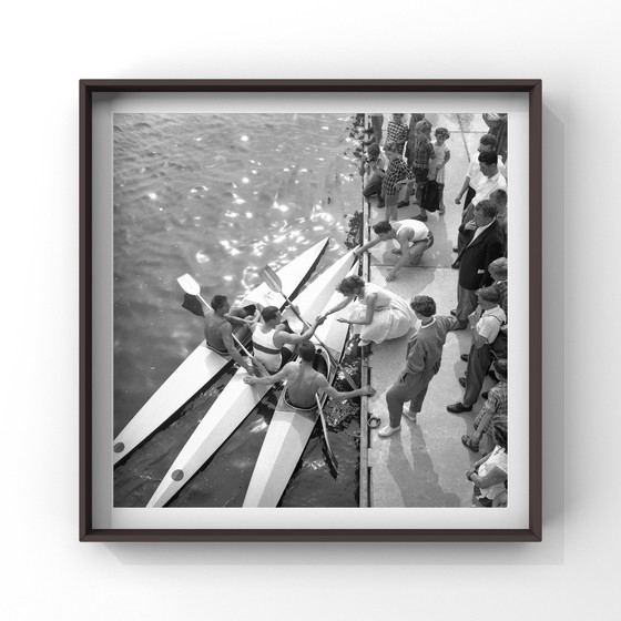 Image 1 of Historischer C Lamda Druck: Strijd Op De Bosbaan, Amsterdam 1958