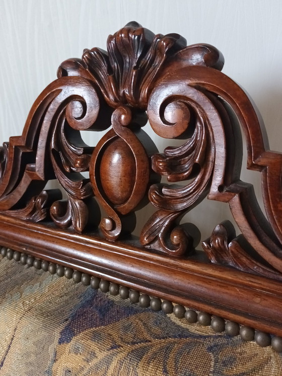 Image 1 of Sessel Aus Walnussholz Neo-Renaissance-Stil Xx.