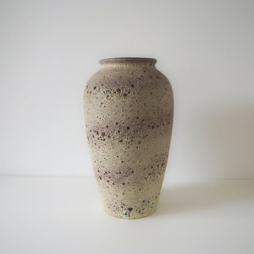 1960S West-Deutschland Vase mit Lava-Glasur