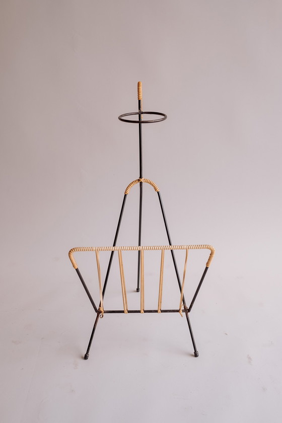 Image 1 of Vintage Leseständer mit Pflanzenhalter