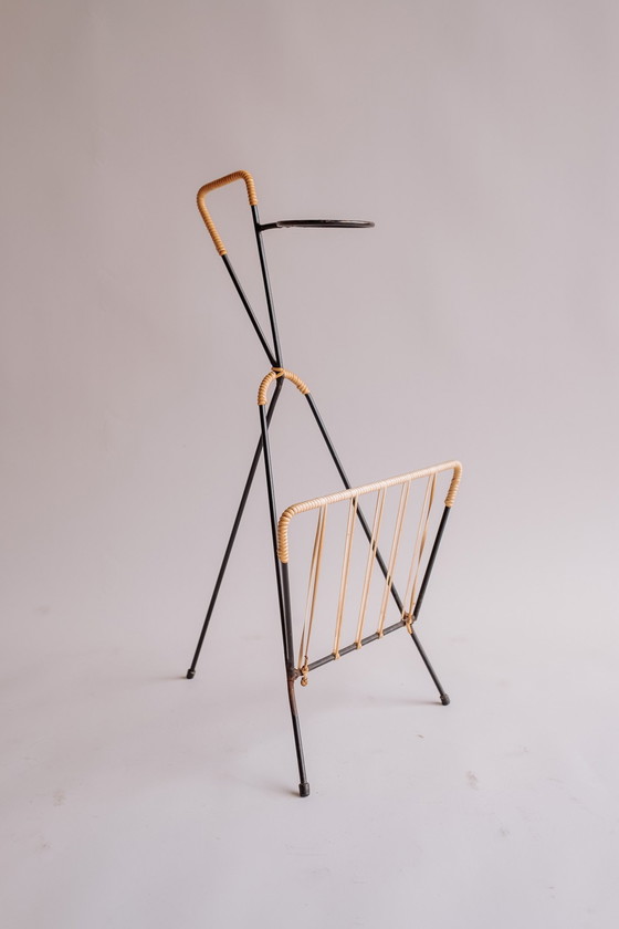 Image 1 of Vintage Leseständer mit Pflanzenhalter