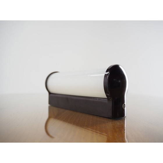 Image 1 of Vintage Wandlampe aus Bakelit und Art Deco Glas, Tschechoslowakei 1940