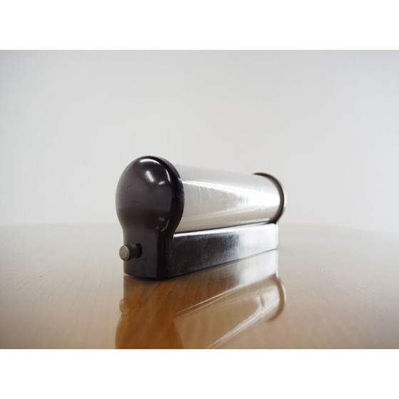 Image 1 of Vintage Wandlampe aus Bakelit und Art Deco Glas, Tschechoslowakei 1940