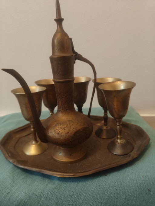 Orientalisches Teeservice Sehr alt