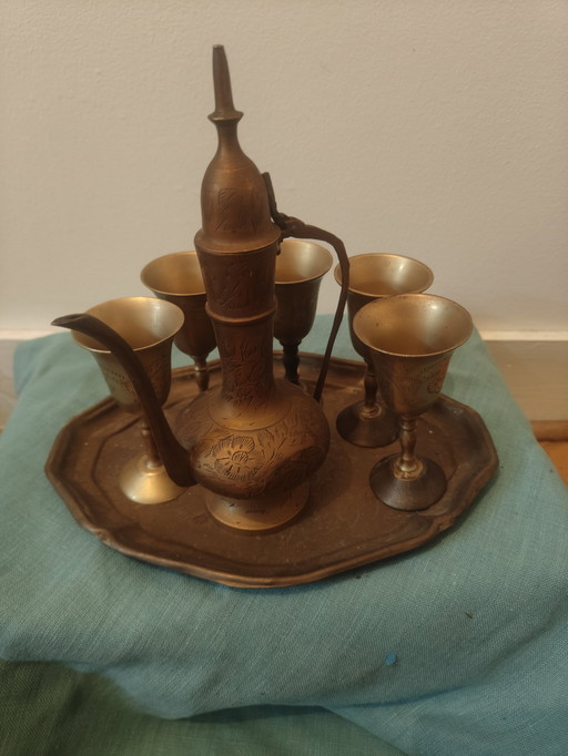 Orientalisches Teeservice Sehr alt