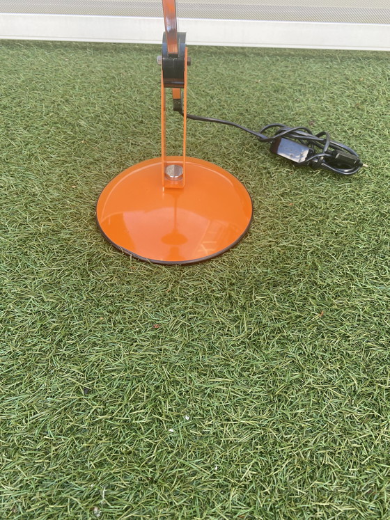 Image 1 of Orangefarbene Vintage-Tischlampe