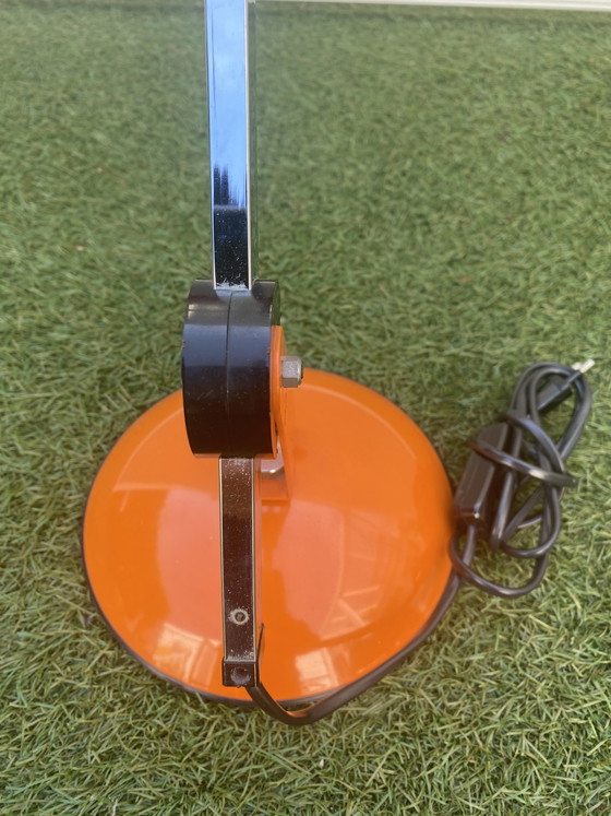 Image 1 of Orangefarbene Vintage-Tischlampe
