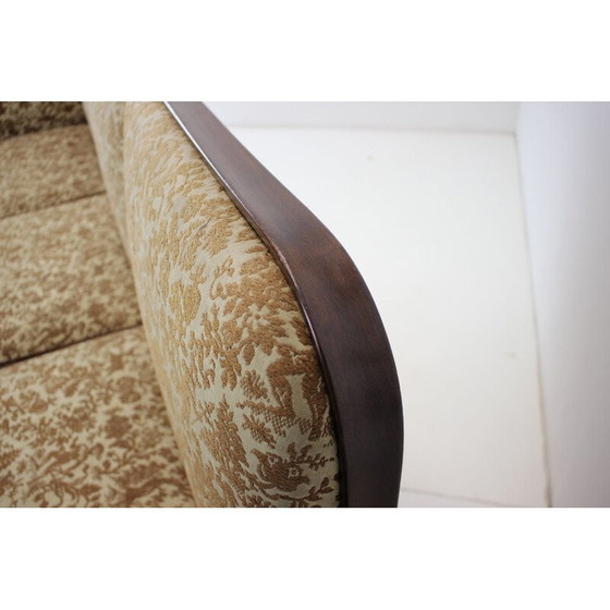 Image 1 of Vintage Art deco Dreisitzer-Sofa von Jindřich Halabala, Tschechoslowakei 1930er Jahre