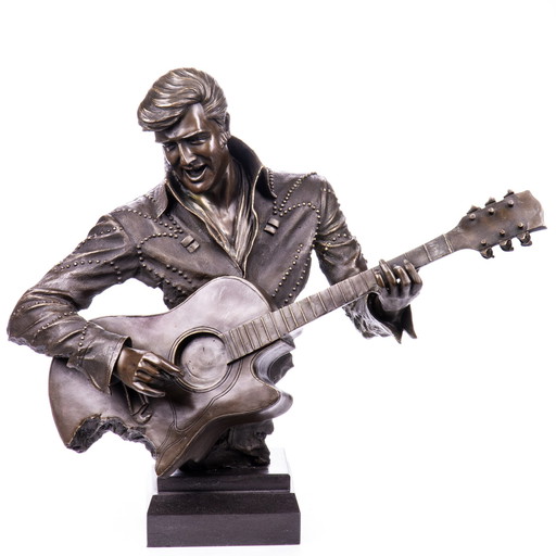 Große Elvis Presley Bronzestatue