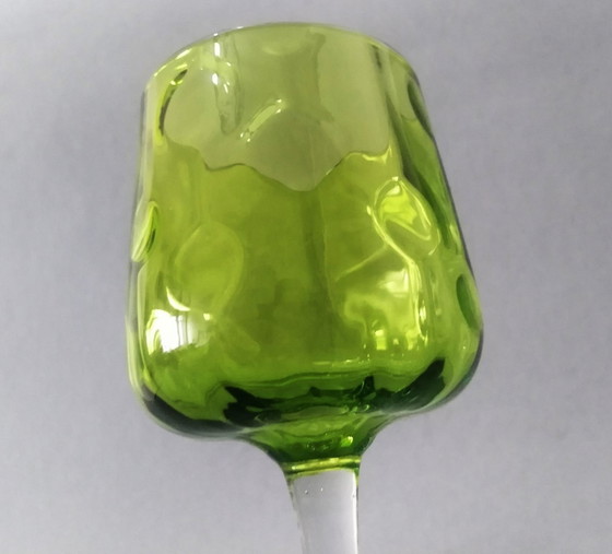 Image 1 of Paar Koloman Moser 'Meteor' Jugendstil Weingläser, Bakalowits 1899