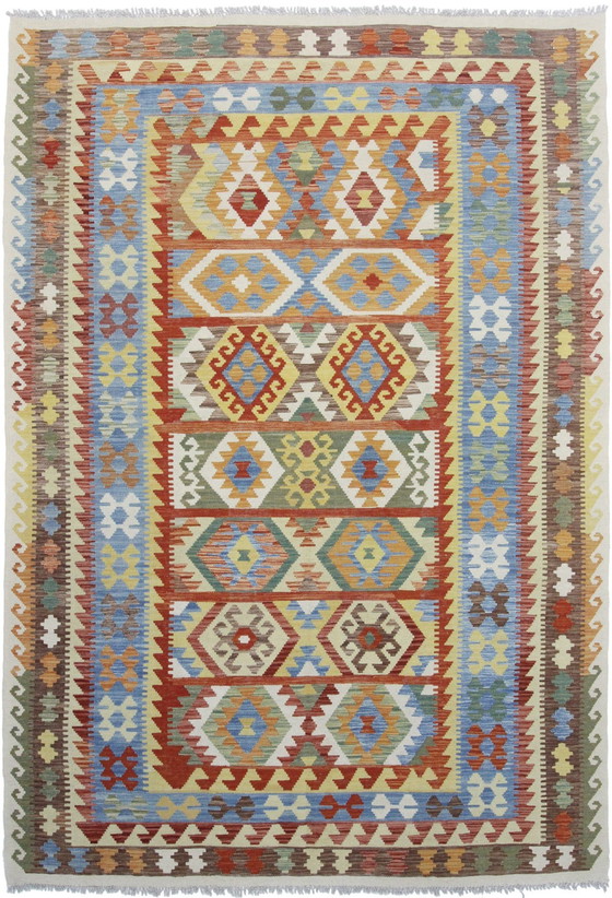 Image 1 of Original Old Style Kelim Afghan 298 X 208 Cm Top Zustand