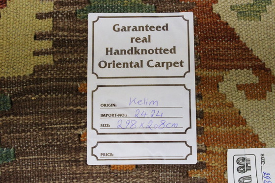 Image 1 of Original Old Style Kelim Afghan 298 X 208 Cm Top Zustand