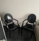 2x Kartell Louis Ghost by Philippe Starck Sessel schwarz
