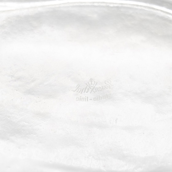 Image 1 of Rosenthal Martin Freyer Abstrakt Brutalistisch Op Art Glas Vase "Glasstruktur" 32Cm