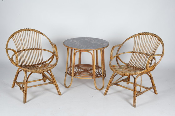 Image 1 of 2 X Rohé Stuhl Rattan