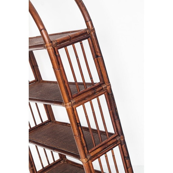 Image 1 of Vintage Rattan Bücherregal, Frankreich 1960