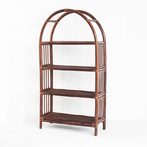 Image 1 of Vintage Rattan Bücherregal, Frankreich 1960