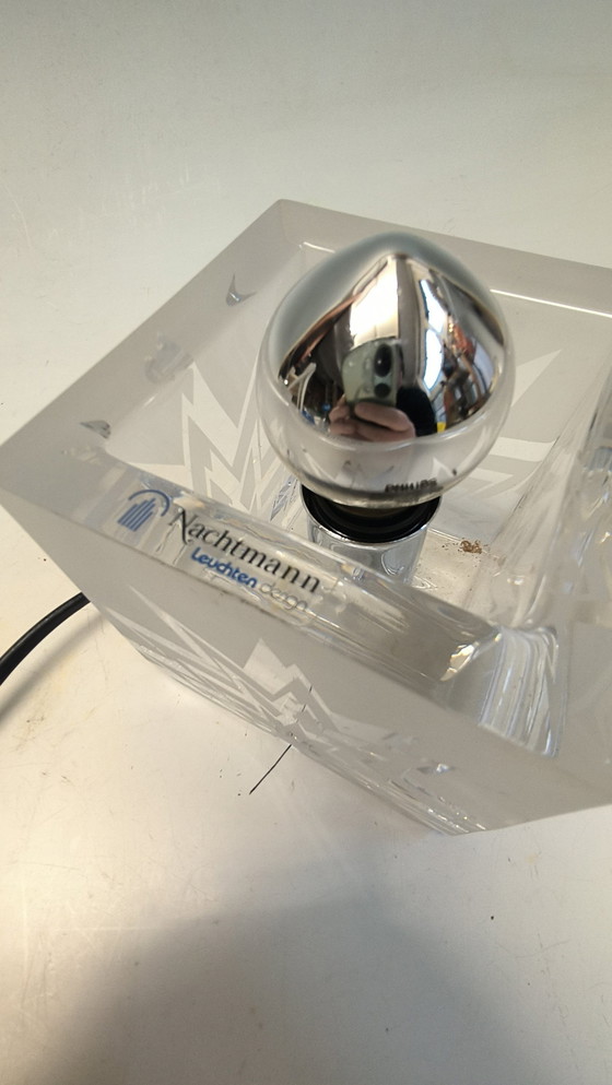 Image 1 of 2 Nachtmann Leuchten Glaswürfel Lampe