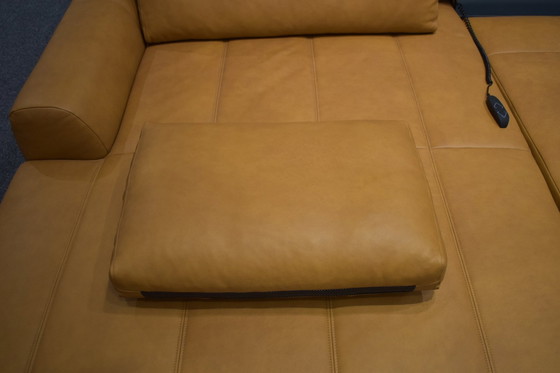 Image 1 of Ledersofa Mit Sitztiefenverstellung Ledercouch Lederecksofa Sofa Couch Schlafsofa