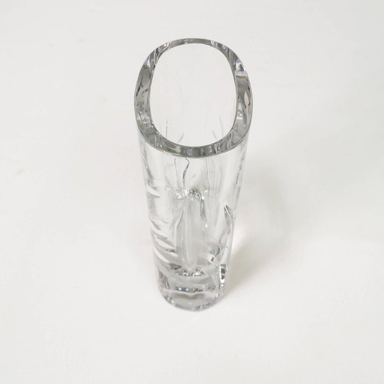 Image 1 of Vintage ovale Kristallvase von Bleikristal, Deutschland 1960er Jahre
