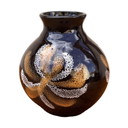 Keramikvase, Spila Bolesławiec Polen, 1970S.