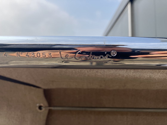 Image 1 of Cassina Lc4 Le Corbusier Chaise longue Écru Canvas ZGAN!!!