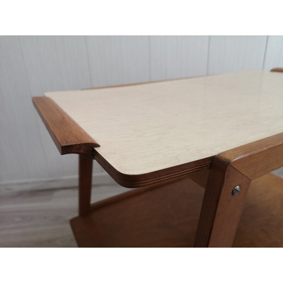 Image 1 of Mobiler Stehtisch aus Holz und Sperrholz, 1970