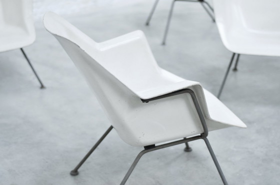 Image 1 of Modell 416 Stühle von Wim Rietveld & André Cordemeyer für Gispen, Satz von 4, 1957