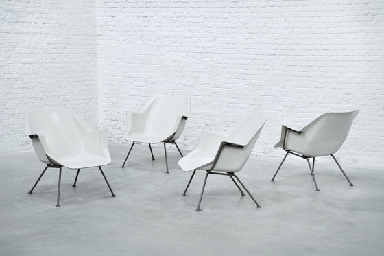 Image 1 of Modell 416 Stühle von Wim Rietveld & André Cordemeyer für Gispen, Satz von 4, 1957