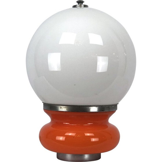 Image 1 of Vintage Tischlampe aus farbigem Muranoglas von Mazzega, Italien 1970