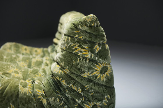 Image 1 of Seltenes Togo-Set in seinem Originalstoff von Michel Ducaroy für Ligne Roset Frankreich.