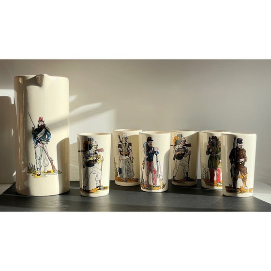 Image 1 of Vintage-Keramik-Orangeade-Set