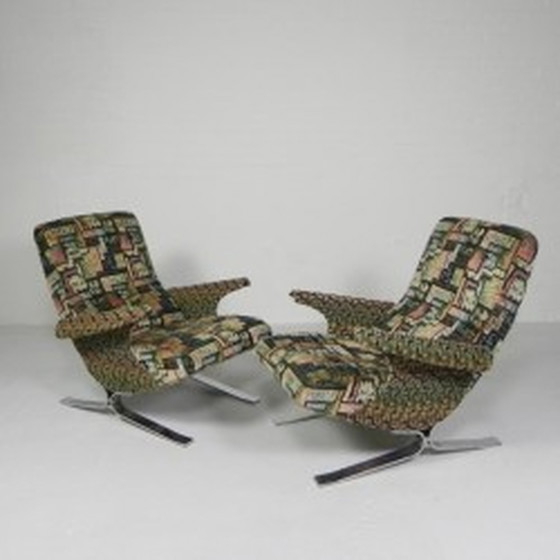 Image 1 of 2x Sessel, Modell Copenhague, François Letourneur, 1960er Jahre